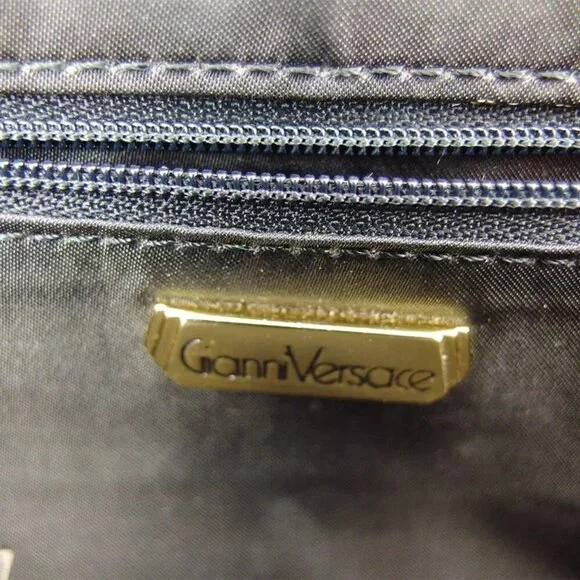 GIANNI VERSACE clutch bag leather Authentic